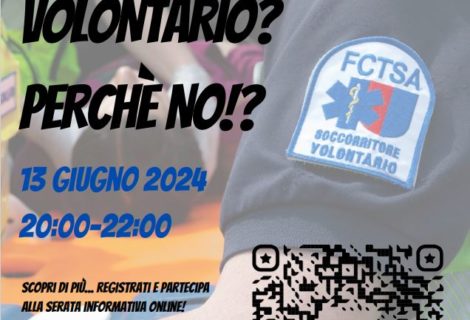 Corso Cantonale Soccorritori Volontari – Serata Informativa 13 giugno 2024